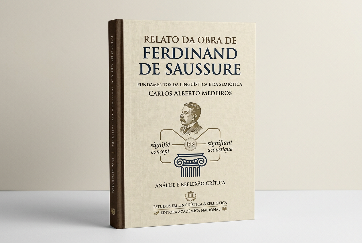 Page: Relato da obra de Ferdinand de Saussure. Container class: footer footer-container