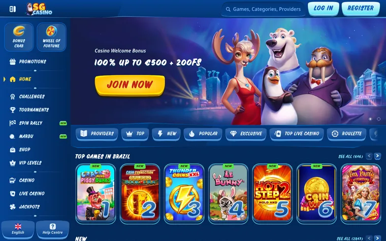 Oferta da SG Casino
